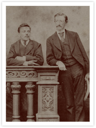 G.A.エッセル（右）とデ・レイケ（左）