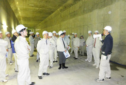 京都西立体交差工事現場の見学