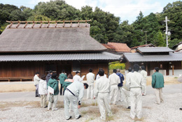 明石海峡公園工事現場の見学
